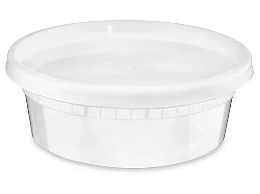 8oz Round Deli Container w/Lids [240ct]