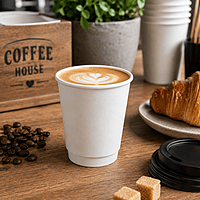 8oz Choice Paper Cup White Double Wall 10/50