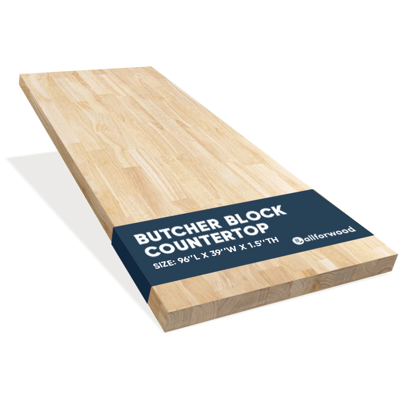 8ft Hevea Island Butcher Block 25iw
