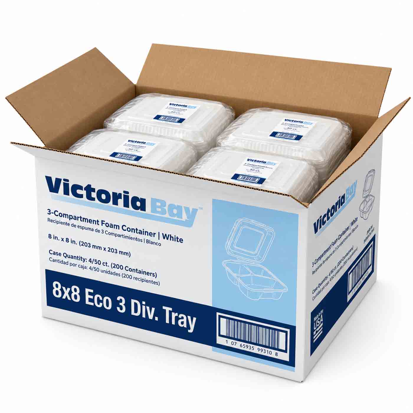 8x8 Eco 3 Div. Tray VB 4/50