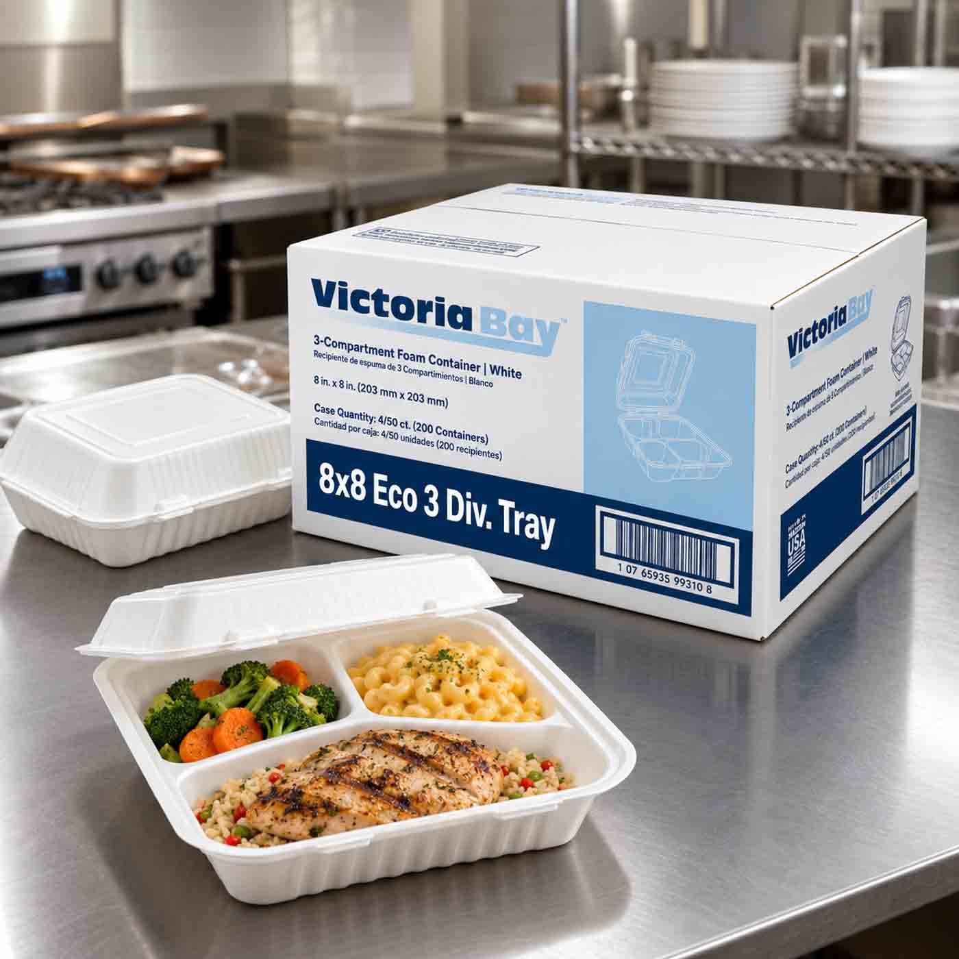8x8 Eco 3 Div. Tray VB 4/50