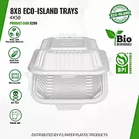 8x8 Eco-Island No Div Trays 10/20