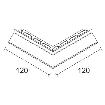 Coltar ext. picurator PROFILPAS, 87643 CPHV/10(25)/E COLOUR-COATED ALUMINIUM ANCIENT GREY