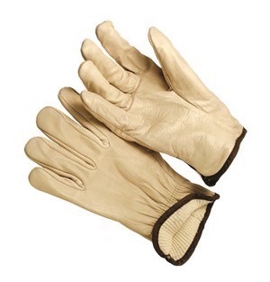 Grain cowhide, straight thumb, cotton thermal lined