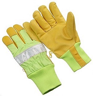 Pigskin,3M fluorescent tape,insulate lined,Green K/W