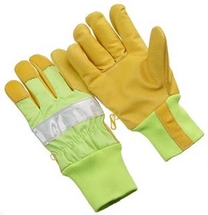 Pigskin,3M fluorescent tape,insulate lined,Green K/W