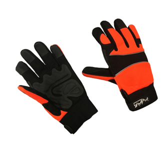 Orange synthetic High-Vis back,EVA padding,120g lining.