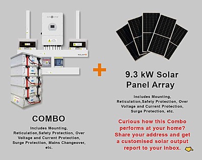 12.0 kW SUNSYNK Hybrid - FREEDOM WON Combo, c/w 5x 5.0 kWh Lithium Batteries