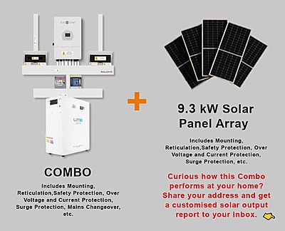 12.0 kW SUNSYNK Hybrid - FREEDOM WON Combo, c/w 20 kWh Lithium Battery
