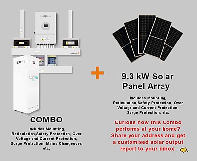 12.0 kW SUNSYNK Hybrid - FREEDOM WON Combo, c/w 30 kWh Lithium Battery