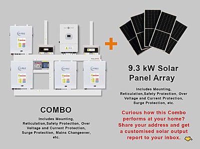 12.0 kW SUNSYNK Hybrid - HUBBLE Lithium Combo, c/w 3x 5.5 kWh Lithium Batteries