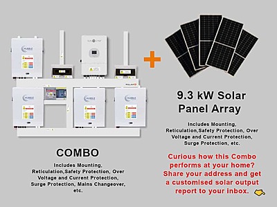 12.0 kW SUNSYNK Hybrid - HUBBLE Lithium Combo, c/w 4x 5.5 kWh Lithium Batteries