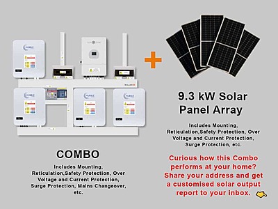 12.0 kW SUNSYNK Hybrid - HUBBLE Lithium Combo, c/w 4x 5.12 kWh Lithium Batteries