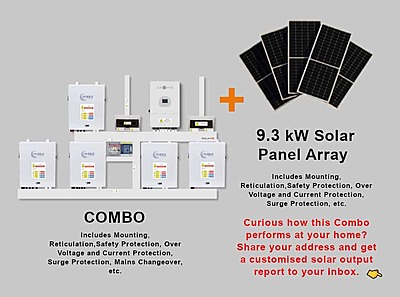 12.0 kW SUNSYNK Hybrid - HUBBLE Lithium Combo, c/w 5x 5.5 kWh Lithium Batteries