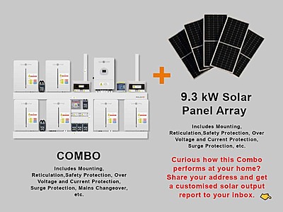 12.0 kW SUNSYNK Hybrid - SUNSYNK Combo, c/w 6 x 5.32 G kWh Lithium Batteries