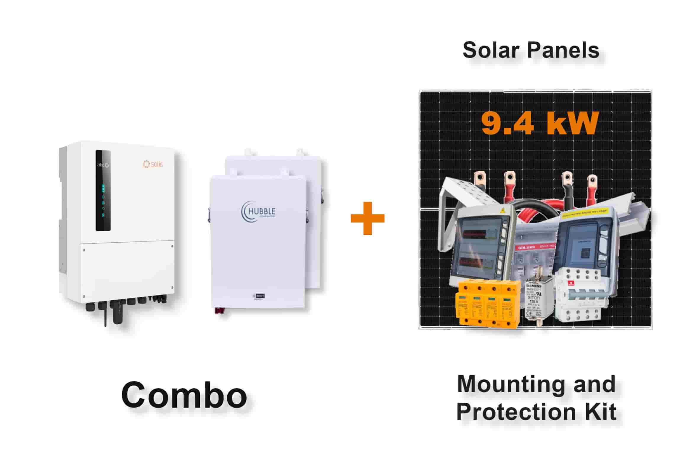 6.0 kW SOLIS S6 Hybrid - HUBBLE Combo, c/w 2x 5.5 kWh Lithium Batteries
