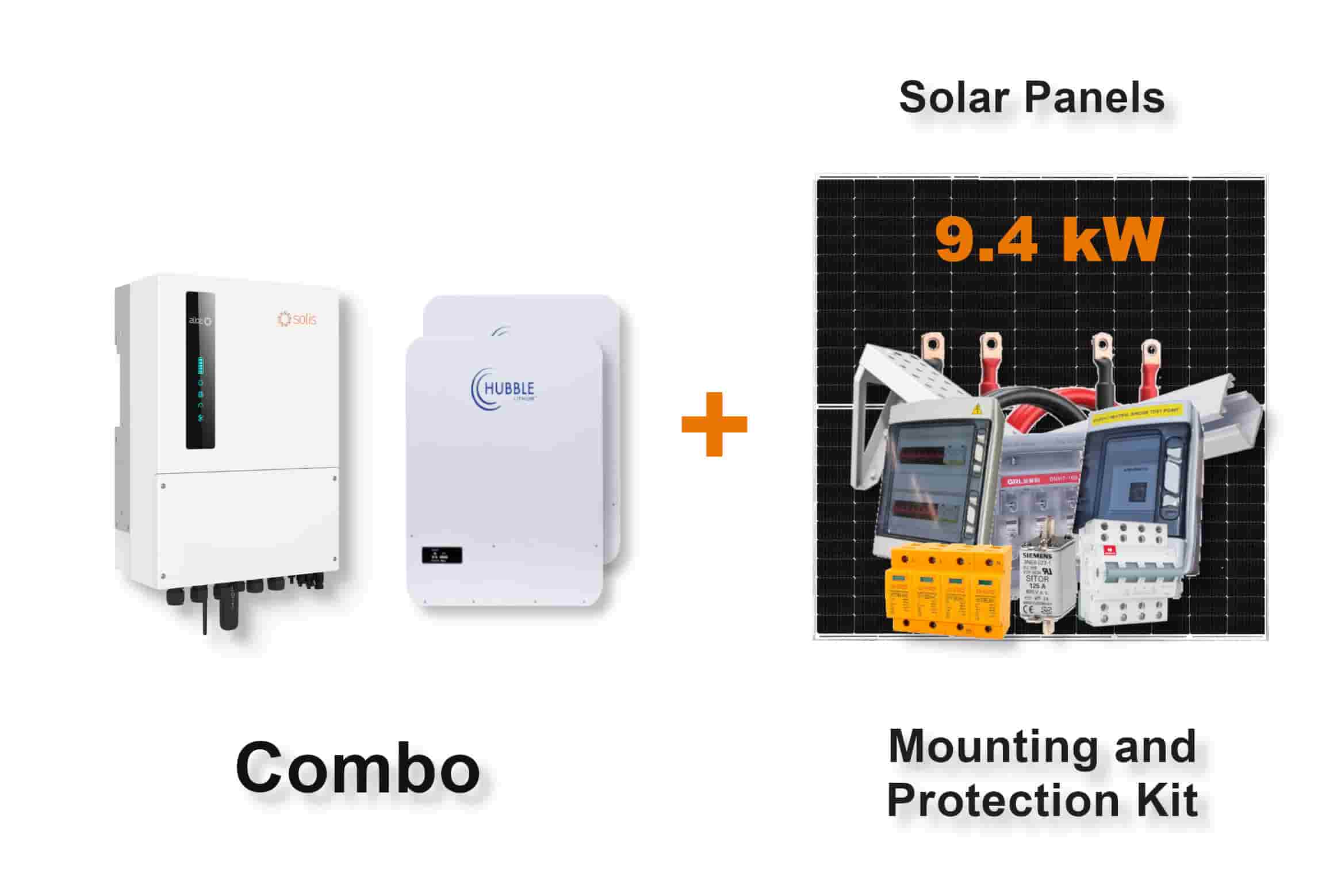6.0 kW SOLIS S6 Hybrid - HUBBLE Combo, c/w 2x 5.12 kWh Lithium Batteries