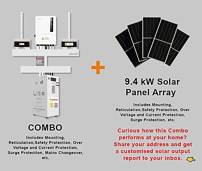 6.0 kW SOLIS S6 Hybrid - FREEDOM WON Combo, c/w 15.0 kWh Lithium Battery
