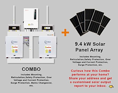 6.0 kW SOLIS S6 Hybrid - HUBBLE Combo, c/w 2x 5.5 kWh Lithium Batteries