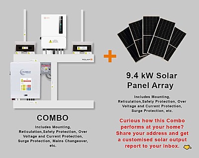 6.0 kW SOLIS S6 Hybrid - HUBBLE Combo, c/w 5.5 kWh Lithium Battery