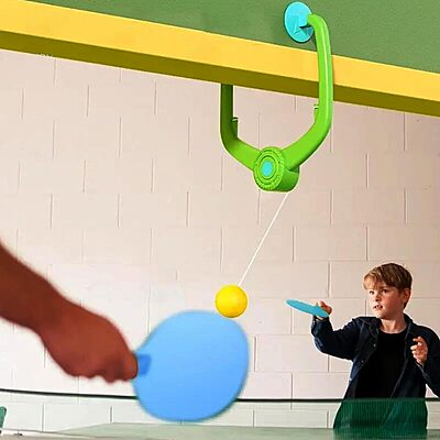Amazkart Door Hanging Table Tennis Trainer for Kids