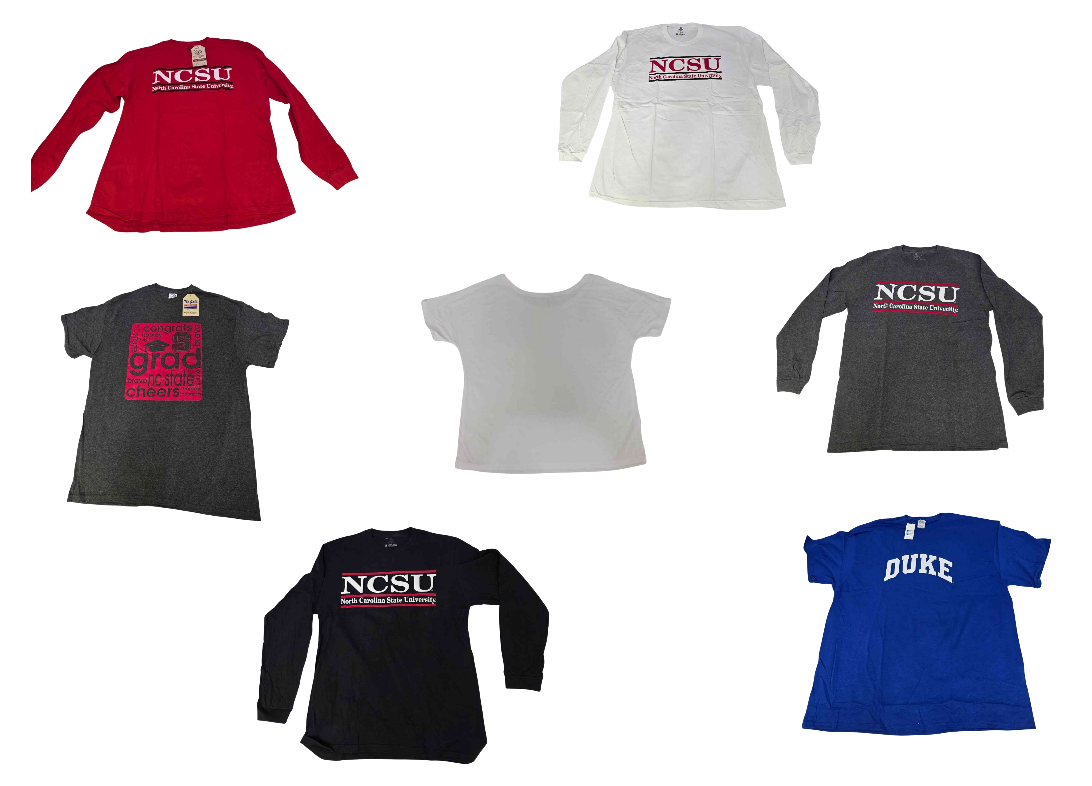 Bulk T-Shirt Bundle Pallet - 462 Mixed Units - Crew/V-neck/Short/Long - Retail $12 | $1.00 Each