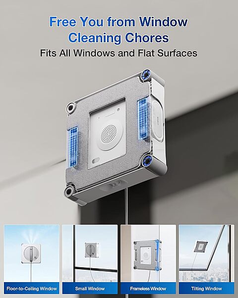 Ecovacs WINBOT W2 Smart Window Cleaner + Original Accessories – BUNDLE DEAL