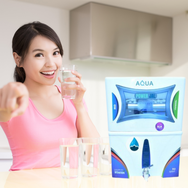 "Installation of the Power Jal Aqua Shield-VIVO ROUV+Alkaline RO Water Purifier in a modern kitchen"