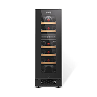 Front look of Atlantis Dual Cooling Zones Wine Cooler with storage for 17 wine bottles. Front look of Atlantis Dual Cooling Zones Wine Cooler with storage for 17 wine bottles.