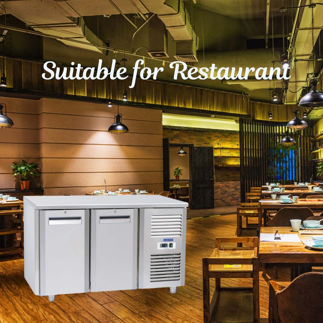 Suitable for Restaurant: Blue Star Kitchen Refrigerator-2 Door Under Counter Chiller Suitable for Restaurant: Blue Star Kitchen Refrigerator-2 Door Under Counter Chiller