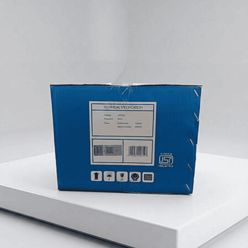 Portability: Portable Usha room heater being moved using its built-in handle.