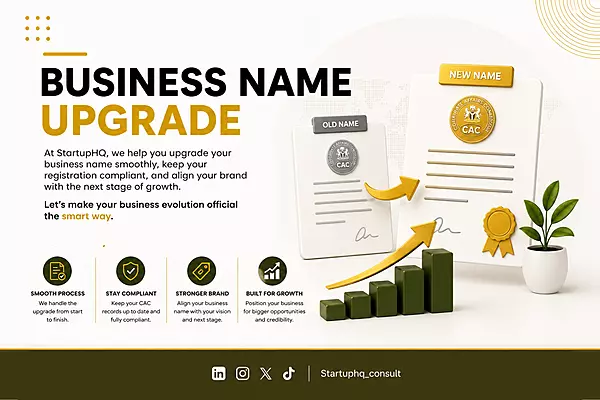 BUSINESS NAME UPGRADE