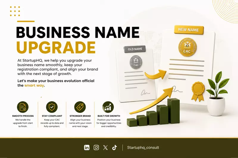 BUSINESS NAME UPGRADE