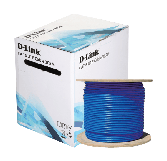 D-LINK CAT6 CABLE BOX 305 MTR BLUE