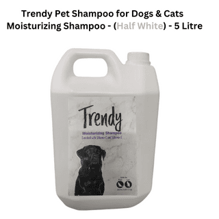 Trendy Pet Shampoo Moisturizing Shampoo - (Half White) - 5 Litre Trendy Pet Shampoo Moisturizing Shampoo - (Half White) - 5 Litre