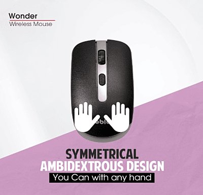 Zebion Wireless Mouse Glider Wonder