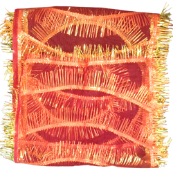 Red Cloth and Gold Colour Boarder fully decorated Designer Chunri