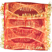 Red Cloth and Gold Colour Boarder fully decorated Designer Chunri