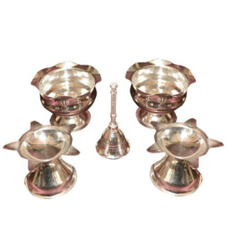 Mandhhiram Brand Combo Pooja Set (Pack Contains 5 Articles)