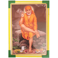 Lord Shiridi Saibaba Laminated Photo Frame with Stand