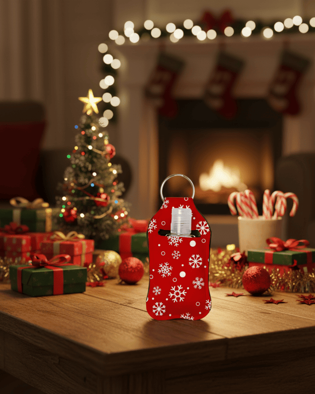 Christmas Hand Sanitizer Keychains