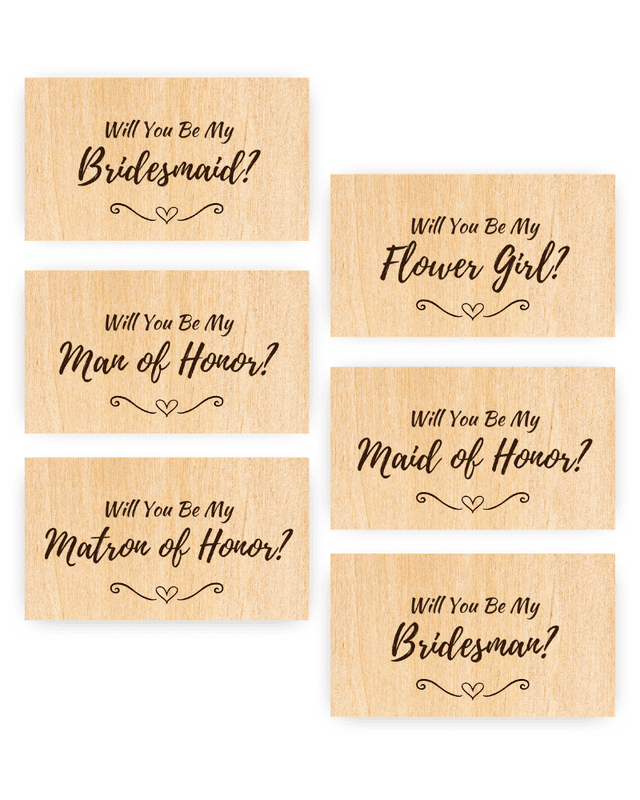 Bride's Side Proposal Cards