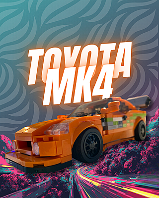 Toyota MK4 - Generic Plastic Brick Assembly Puzzle Kit