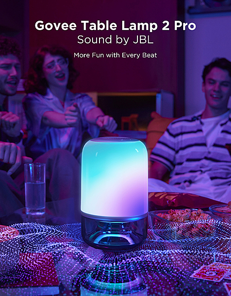 Govee RGBICWW Table Lamp 2 Pro Sound by JBL - UNBOXED DEAL