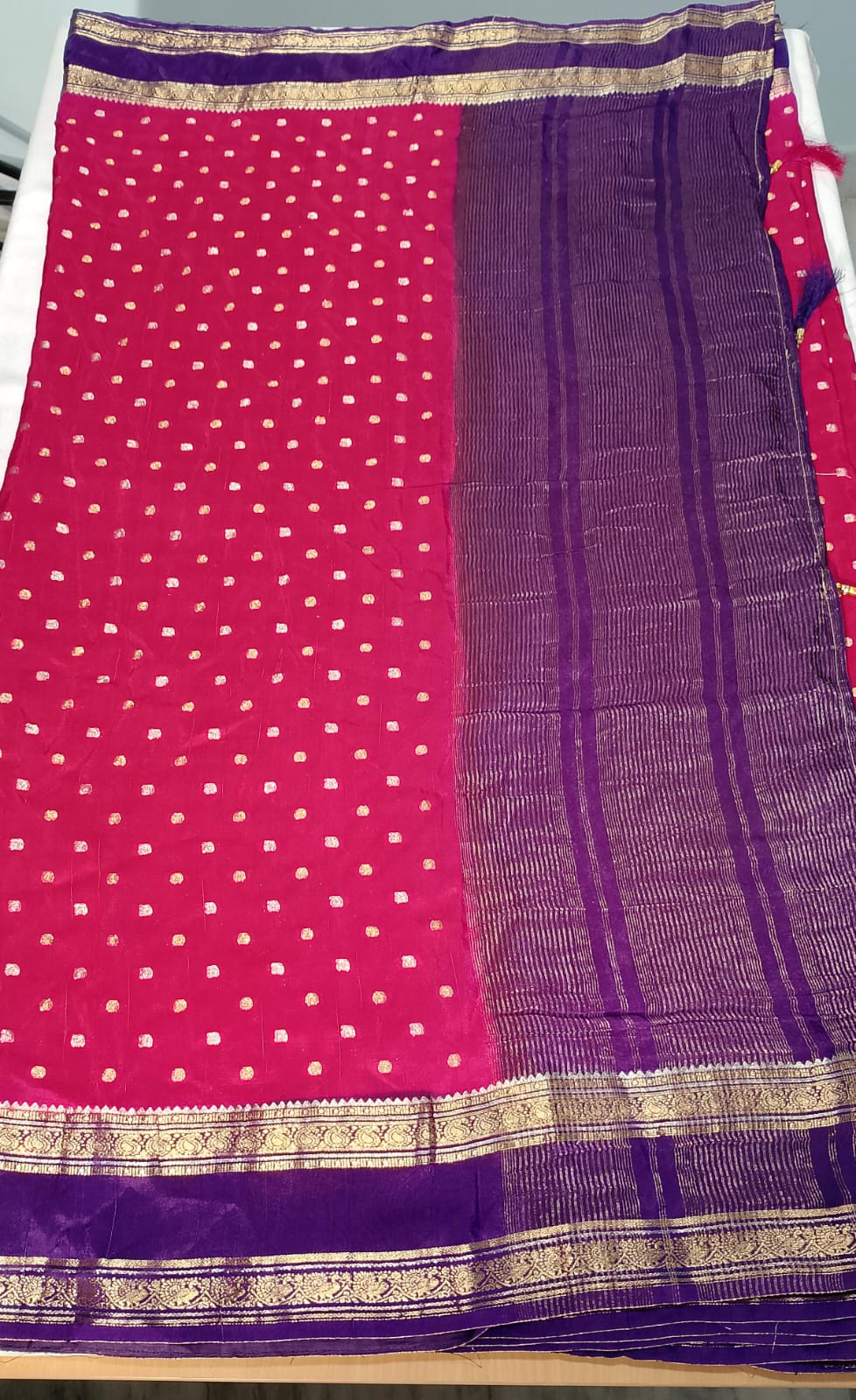 N612: Ready To Ship Beautiful Chinnon Silk Saree With Stitched Blouse N612: Ready To Ship Beautiful Chinnon Silk Saree With Stitched Blouse