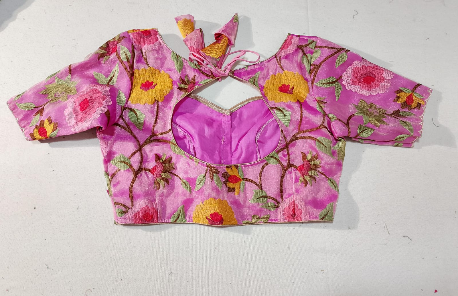 N508: Ready To Ship Beautiful Gadwal Saree With Stitched Blouse