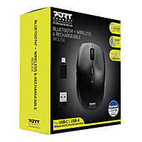 Port Connect 2.4GHz Wireless Bluetooth® Rechargeable Mouse PRO