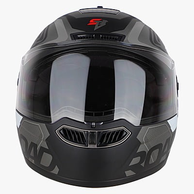 STEELBIRD SBA-7 ROAD GLOSSY BLACK/GREY C/V (M)
