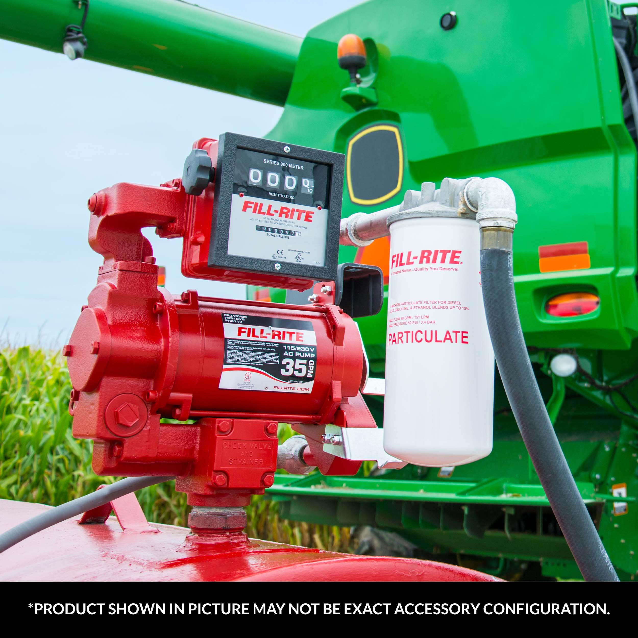 FILL RITE 6-40 GPM 4-Digit Mechanical Fuel Transfer Meter, Gallons