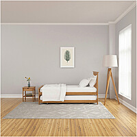 White Wooden Sofa Cum Bed with Pull-Out Trundle – Modern Space Saving Design